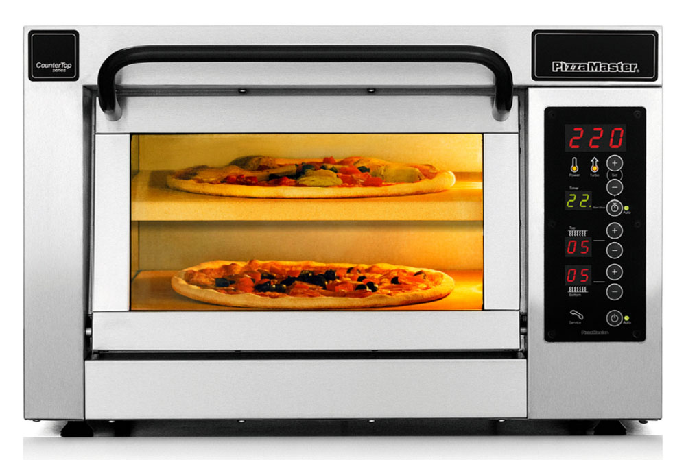 Professional CounterTop Pizza Oven One Cooking Chamber Two Levels