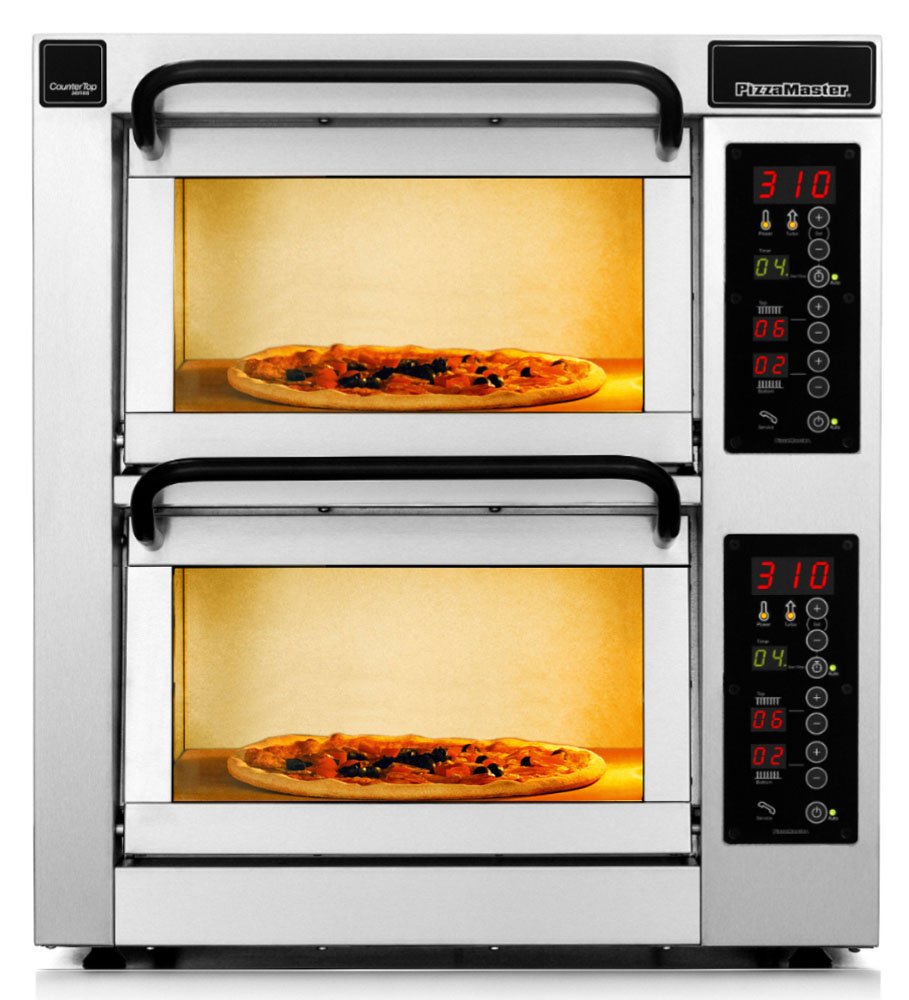 Professional CounterTop Pizza Oven Two Cooking Chambers Two Levels